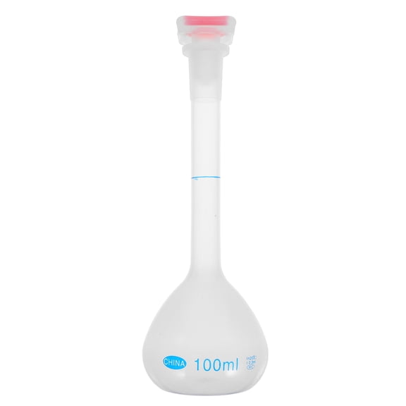 Luxshiny Sturdy Plastic Measuring Volumetric Flask for Chemical Testing and Lab Experiments