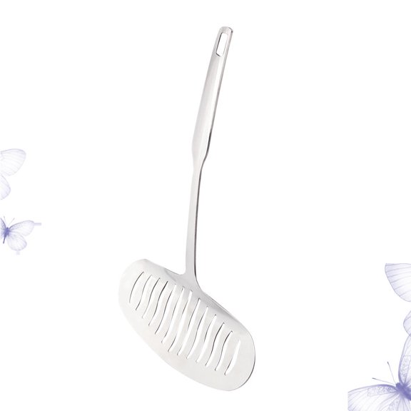 Luxshiny Sturdy Stainless Steel Fried Fish Shovel with Slotted Turner for Cooking