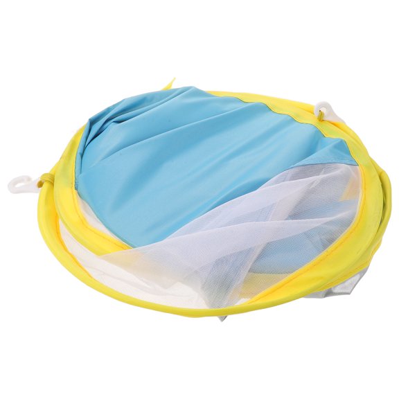 Luxshiny Swim Ring Canopy Accessory Detachable Sunshade Cover Sky Blue Fabric Plastic for Pool Party