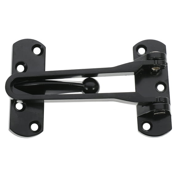 Luxshiny Black Zinc Alloy Swing Bar Door Guard Lock for Hotel and Home Security Use