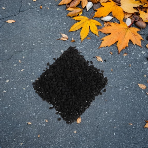 Luxshiny Synthetic Grass Rubber Pellets Black for Soccer Turf with High Elasticity and Abrasion Resistance