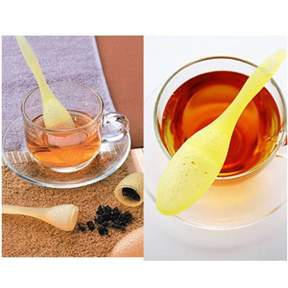 Luxshiny Tadpole Shaped Plastic Tea Infuser Filter for Making Tea Cups