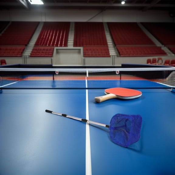 Luxshiny Telescoping Tennis Ball Retriever Collector with Durable Aluminum Alloy and Efficient Mesh Design for Home Use in Blue