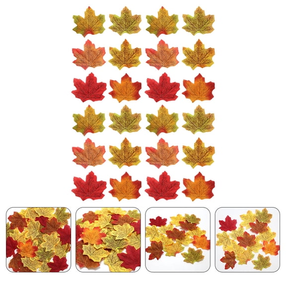 Luxshiny Artificial Autumn Leaves Decorations for Fall Party, Wedding Table Scatter, Seasonal Home and Event Decor