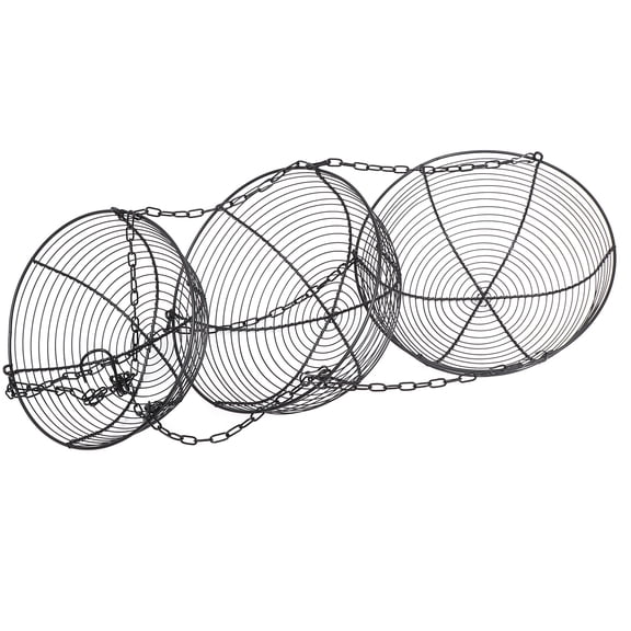 Luxshiny 3-Tier Hanging Wire Basket for Fruit Storage, Breathable Design, Kitchen Organizer, and Space-Saving, 1 Piece