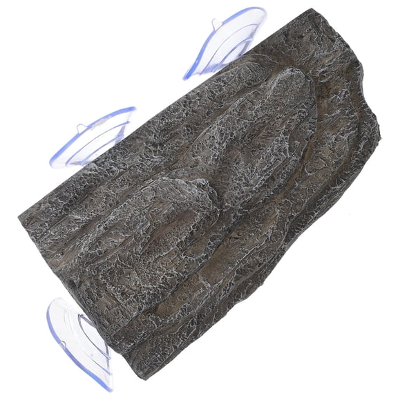 Luxshiny Bearded Dragon and Turtle Basking Platform with Stone Texture for Aquarium Tank