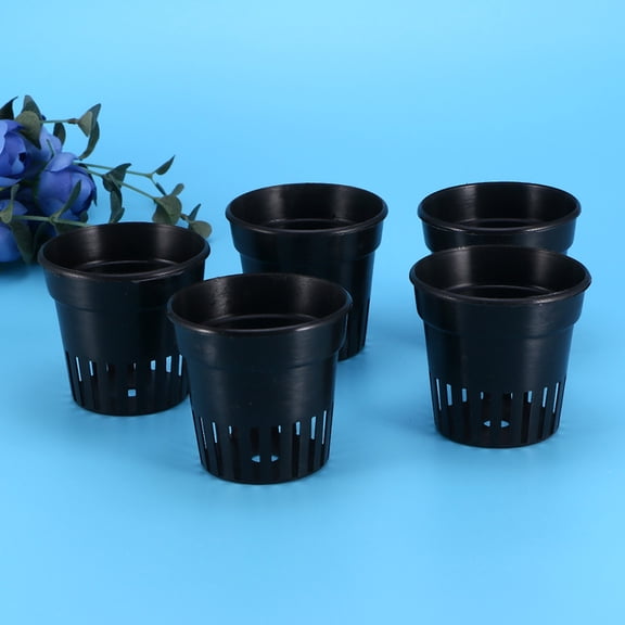 Luxshiny Tough Black Net Pots 15Pcs, Ideal for Hydroponics and Gardening
