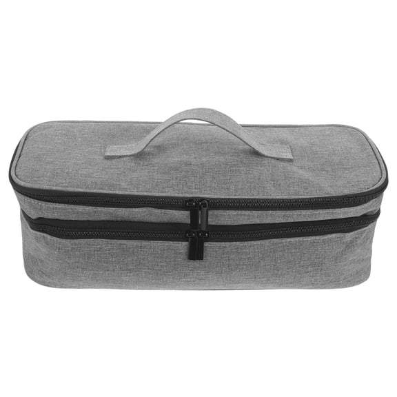 Luxshiny Travel Case for Hair Styling Tools Grey Multi Functional Hair Dryer and Curler Bag