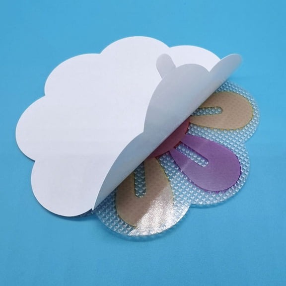 Luxshiny Tub Floor Decals Kids Square Tile Stickers Assorted Color PE EVA For Bathroom Safety