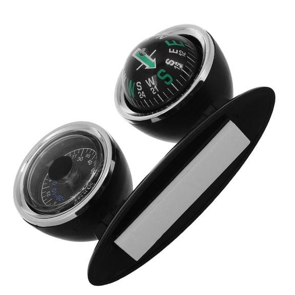 Luxshiny Two in One Automotive Compass Black for Car and Boat with Accurate Direction and Easy Installation