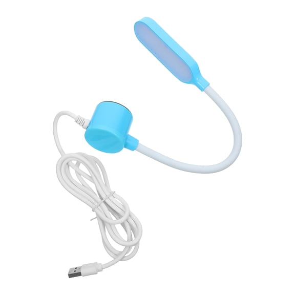 Alasum Sky-Blue USB Sewing Machine Light, Magnetic Base, Adjustable Gooseneck, Soft LED