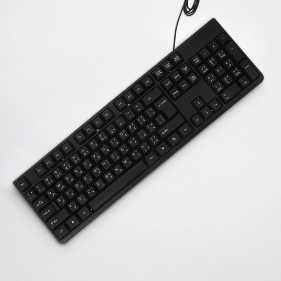 Luxshiny USB Wired Gaming Keyboard Black Compact Design No Lag Durable for Computer Use