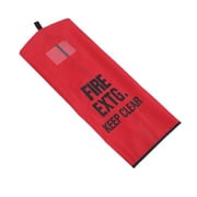 Luxshiny Red Fabric Fire Extinguisher Cover Waterproof Outdoor Protective Sleeve