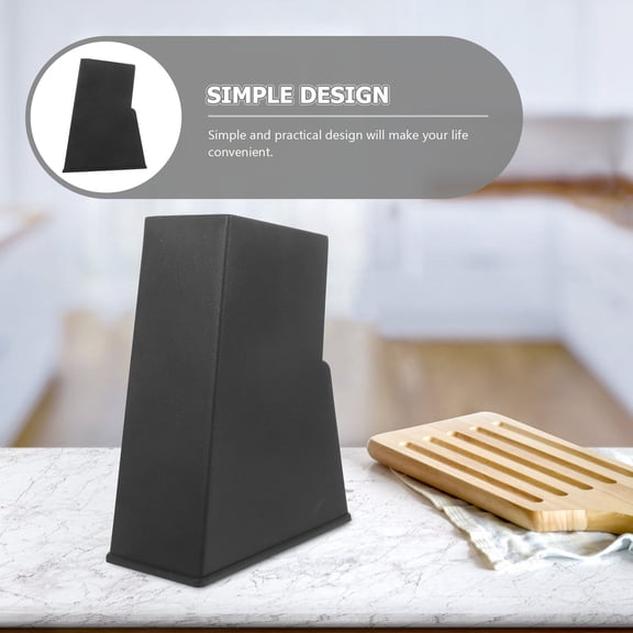 Luxshiny Universal Kitchen Cutter Storage Stand Black Organizer for Household Tools and Utensils