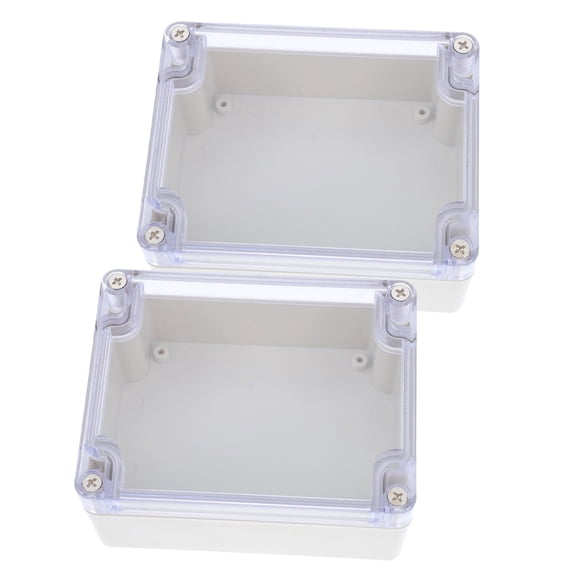 Luxshiny Universal Weatherproof Plastic Project Box with Transparent Cover Durable Outdoor Electrical Enclosure