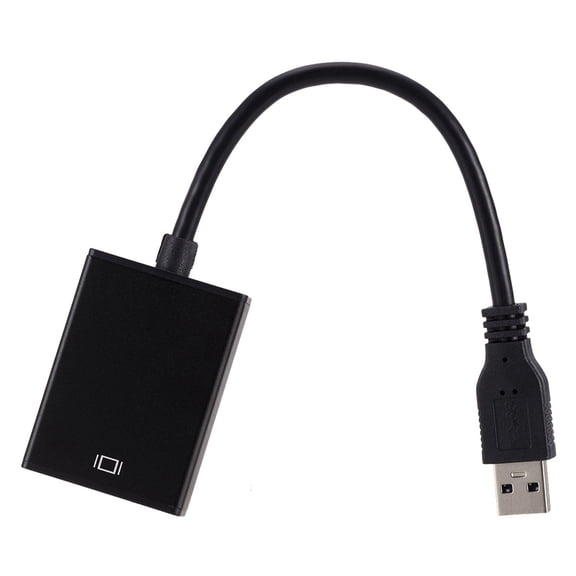 Luxshiny USB to Hdtv Adapter Cable with Audio Video Output for Laptop Pc Black