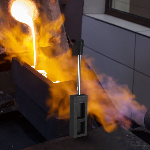 Luxshiny Metal Refining Crucible with Graphite Mold for Plated Gold Copper and Plated Silver Casting