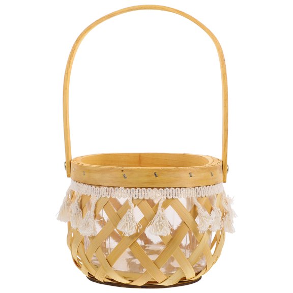 Luxshiny Versatile Light Brown Woven Basket for Modern Farmhouse Style