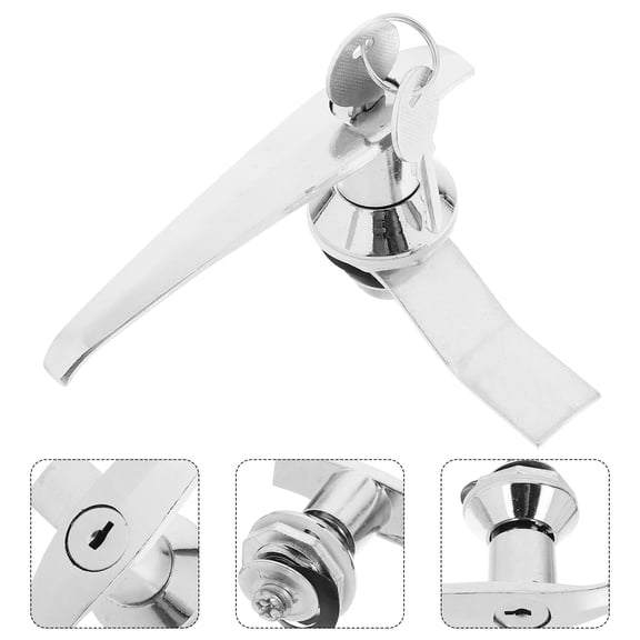 Luxshiny Versatile Plated Silver Cabinet Lock Replacement for Home Use with Easy Installation