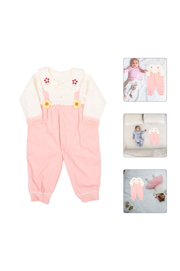 Vintage Style Baby Jumpsuits Cotton Multi 1-Pack for Autumn and Everyday Casual Wear