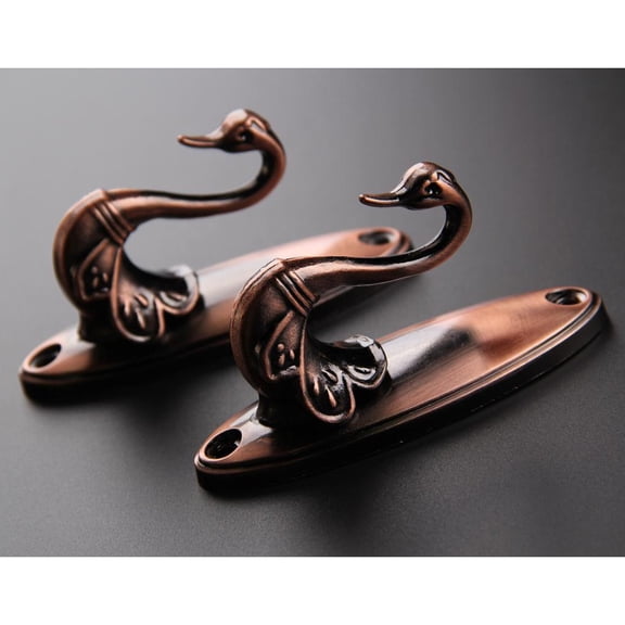 Luxshiny Vintage Curtain Tieback in Brown Antique Brass Zinc Alloy for Traditional Window Decor