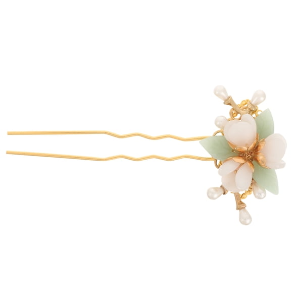 Luxshiny Handmade Vintage Floral Hairpin Multi-Color Traditional Chinese Style Hair Accessory