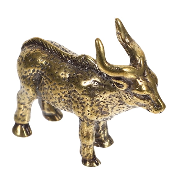 Luxshiny Vintage Golden Brass Goat Figurine Animal Statue Decoration for Elegant Home
