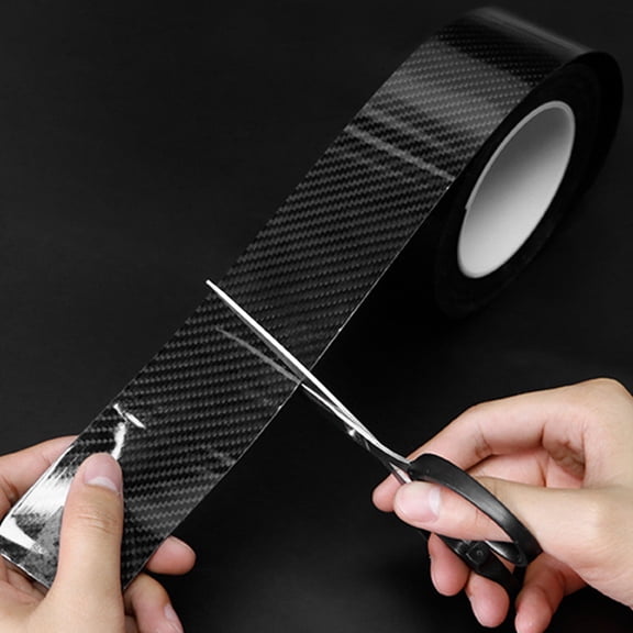 Luxshiny Vinyl Wrap for Cars Black Car Bumper Protector Guard with Wear Resistant Material