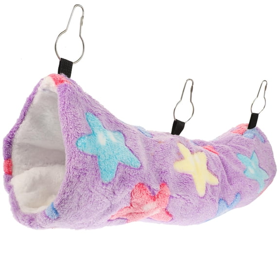 Luxshiny Violet Small Pet Hammock Cotton Bed Breathable Scratch Resistant Comfortable Hideout