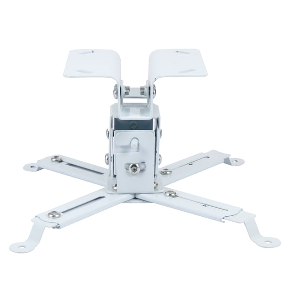 Luxshiny Universal Projector Bracket White Steel Wall Hanging Holder for Durable Mounting
