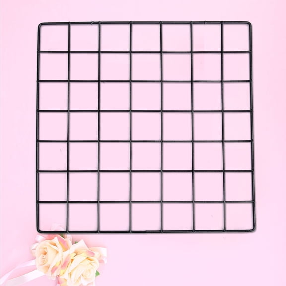 Luxshiny Black Metal Wall Mesh Hanging Photo Frame Practical Wall Decor for Bedroom Living Room