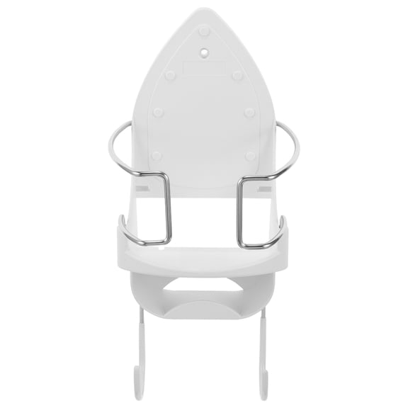 Luxshiny Wall Mounted Iron and Ironing Board Holder Strong Load Bearing Compact Design in White
