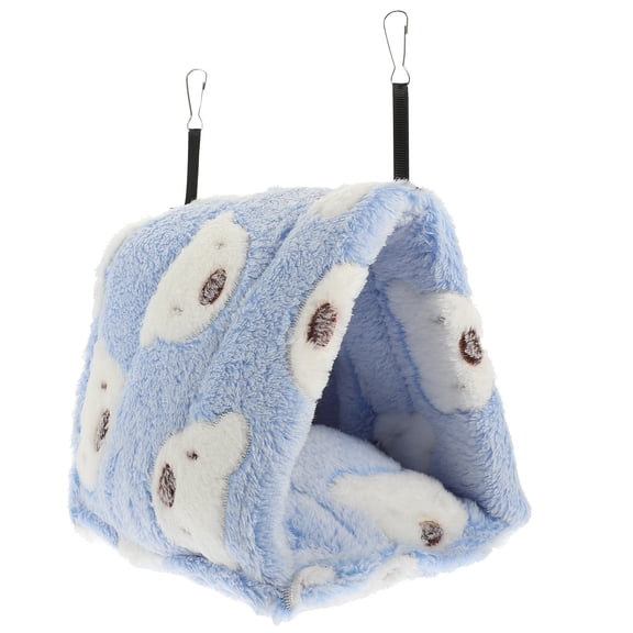 Luxshiny Hamster Hideout Hedgehog Sleeping House Blue Cotton Warm Nest 1Pack