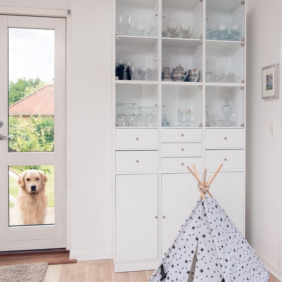 Luxshiny Washable Portable Dog Bed House White Small Pet Tent Breathable Cage for Playing