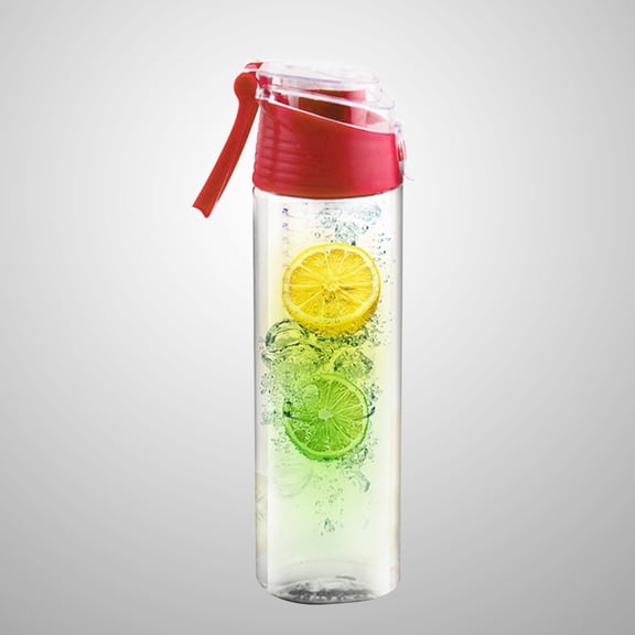 Luxshiny Water Infuser Bottle Red with Strainer for Nutritive Drinking Outdoors Hiking Camping