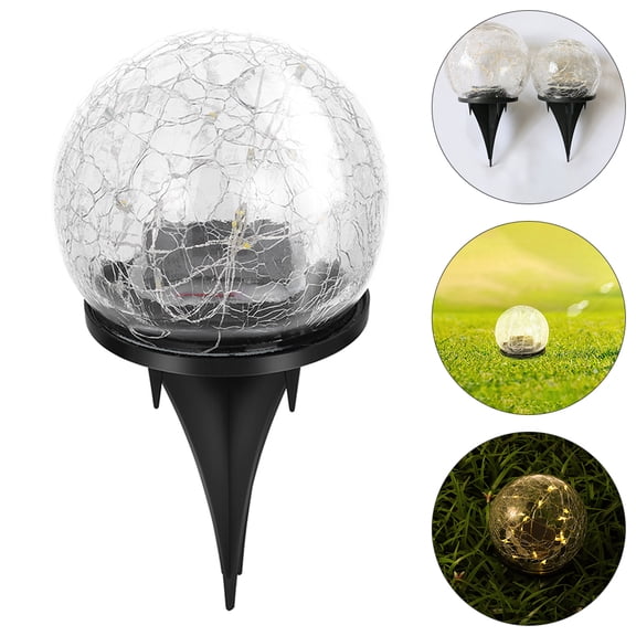 Luxshiny 1Pc Solar Buried Lamp Silver with Stable Performance Waterproof Design for Patio Lawn Lighting