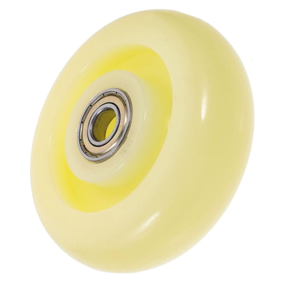 Luxshiny Wear Resistant Nylon Cart Wheel Light Yellow Mute Nylon Caster for Industrial Silent Cart Use