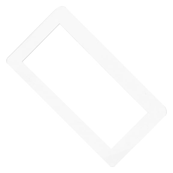 YOSADIER Artistic White Acrylic Light Switch Trim Sticker for Instant Decorative Upgrade and Scratch Guard
