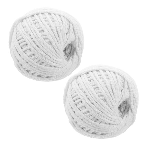 Luxshiny White Butchers Twine for Cooking Meat Cotton Trussing String for Turkey Roasting and Sausage Making