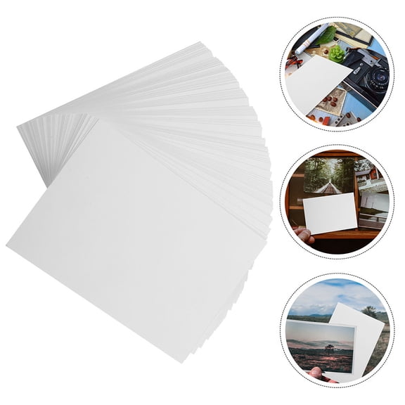 Luxshiny White High Gloss Photo Paper Sheets for Printer Smooth Ink Absorption Ideal for Printing