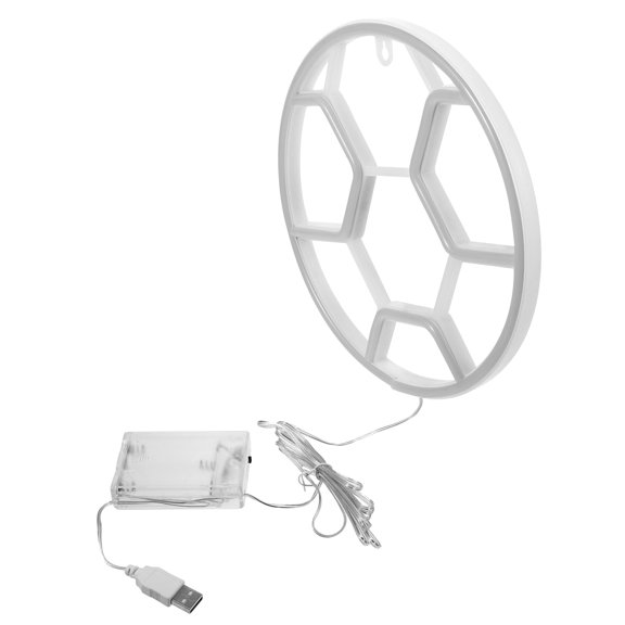 Luxshiny White LED Neon Sign for Room Decoration and Party Decor