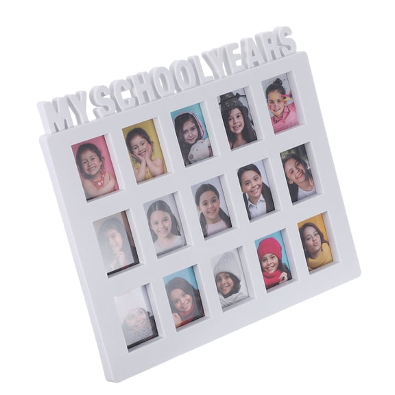 Luxshiny School Years Photo Display Frame White for Home Decoration and Memory Keeping