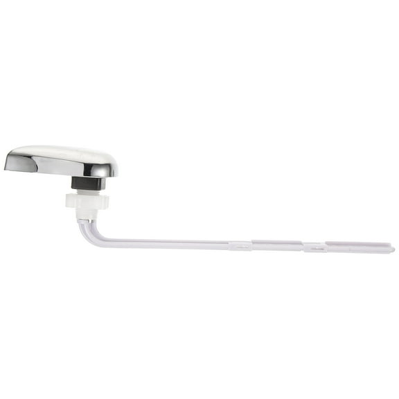 Luxshiny Toilet Handrail Lever, White ABS, Compatible with Older Single-Flush Toilets