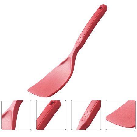 Luxshiny Red Wide Silicone Rice Nonstick Cooking Spoon Kitchen Tool for Home Use 1 Set