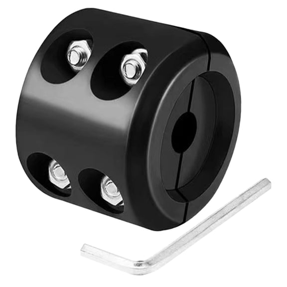 Luxshiny Winch Cable Block for Garage Installation, Black ABS Metal, Cable Protection Design