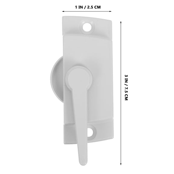 Luxshiny White Sliding Window Latch with Adjustable Lock for Improved Security and Easy Convenience