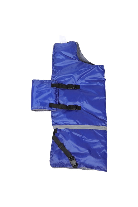 Winter Cow Calf Coat Blue Waterproof Vest with Lightweight Warm Belly Protection for Farm Use