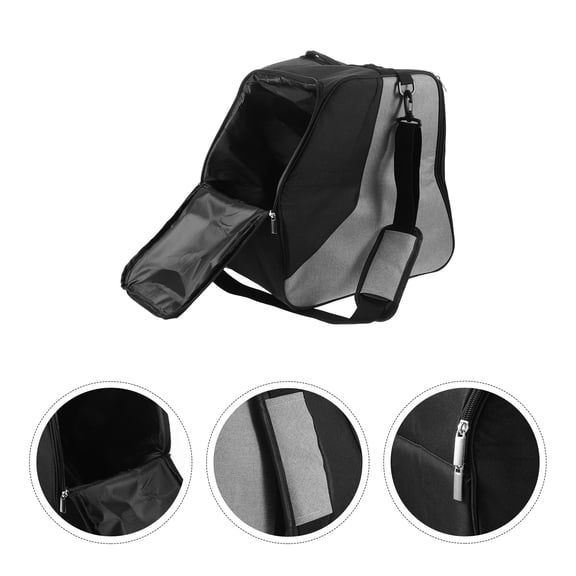 Luxshiny Winter Sports Ski Boot Bag with Protective Divider and Comfortable Carrying for Air Travel