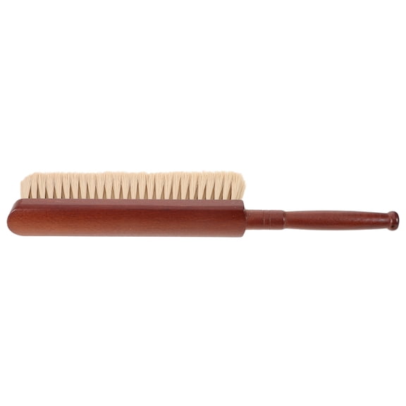 Luxshiny Wooden Narrow Dust Brush with Soft Bristles for Fireplace Counters and Delicate Furniture Cleaning