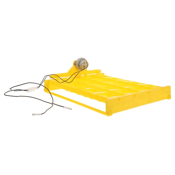 Luxshiny Yellow Automatic Egg Turning Tray Plastic Incubator Accessory for Egg Hatching